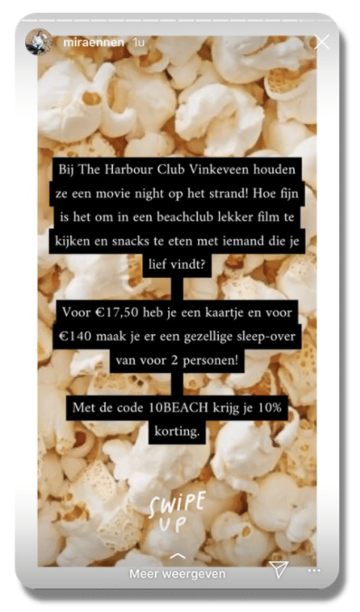 Influencer marketing instagram popcorn