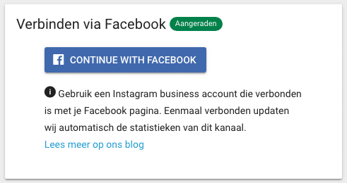 Linking your Instagram business profile